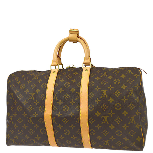 Louis Vuitton 1996 Monogram Keepall 45 Travel Duffle Handbag M41428
