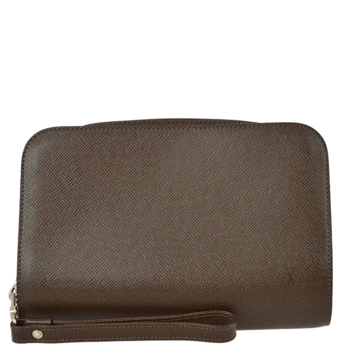 Louis Vuitton 2004 Brown Taiga Baikal Clutch Handbag M30188