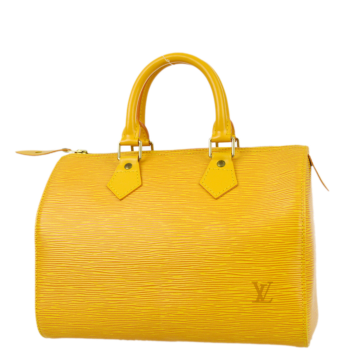 Louis Vuitton 1996 Yellow Epi Speedy 25 Handbag M43019