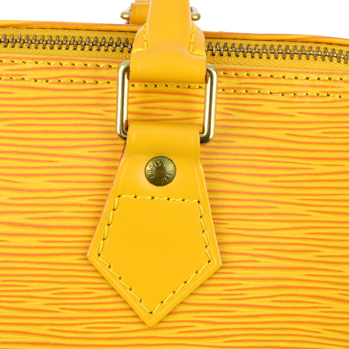 Louis Vuitton 1996 Yellow Epi Speedy 25 Handbag M43019