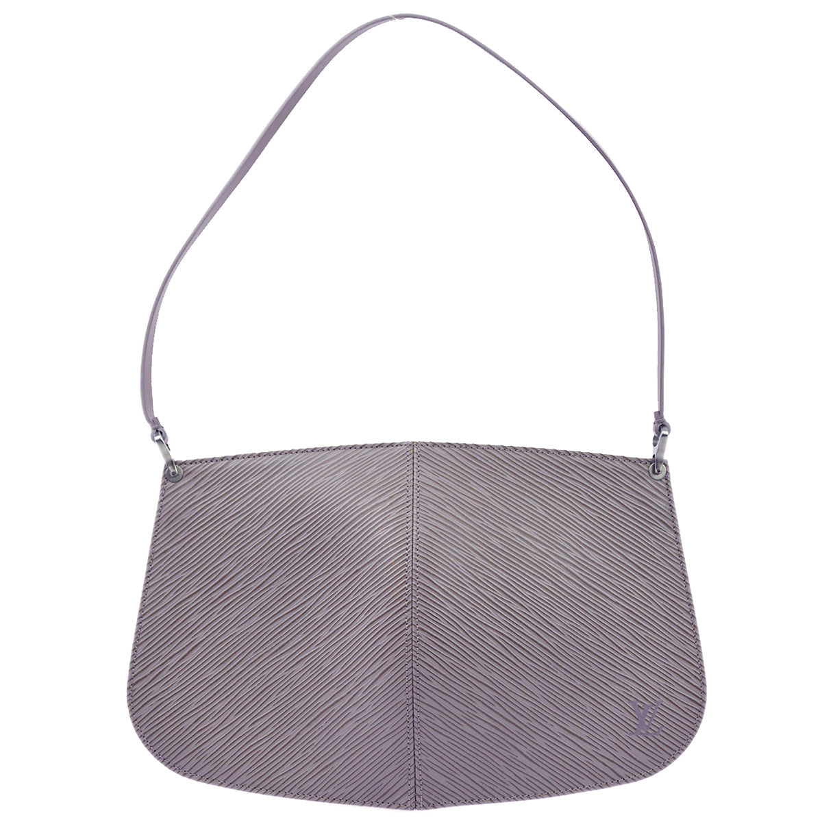 Louis Vuitton 2001 Purple Epi Pochette Demi-lune Handbag M5262B