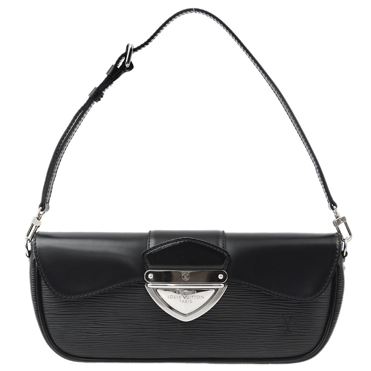 Louis Vuitton Black Epi Pochette Montaigne Handbag M59292