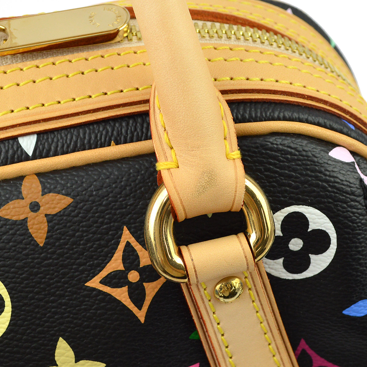Louis Vuitton Black Monogram Multicolor Priscilla Handbag M40097