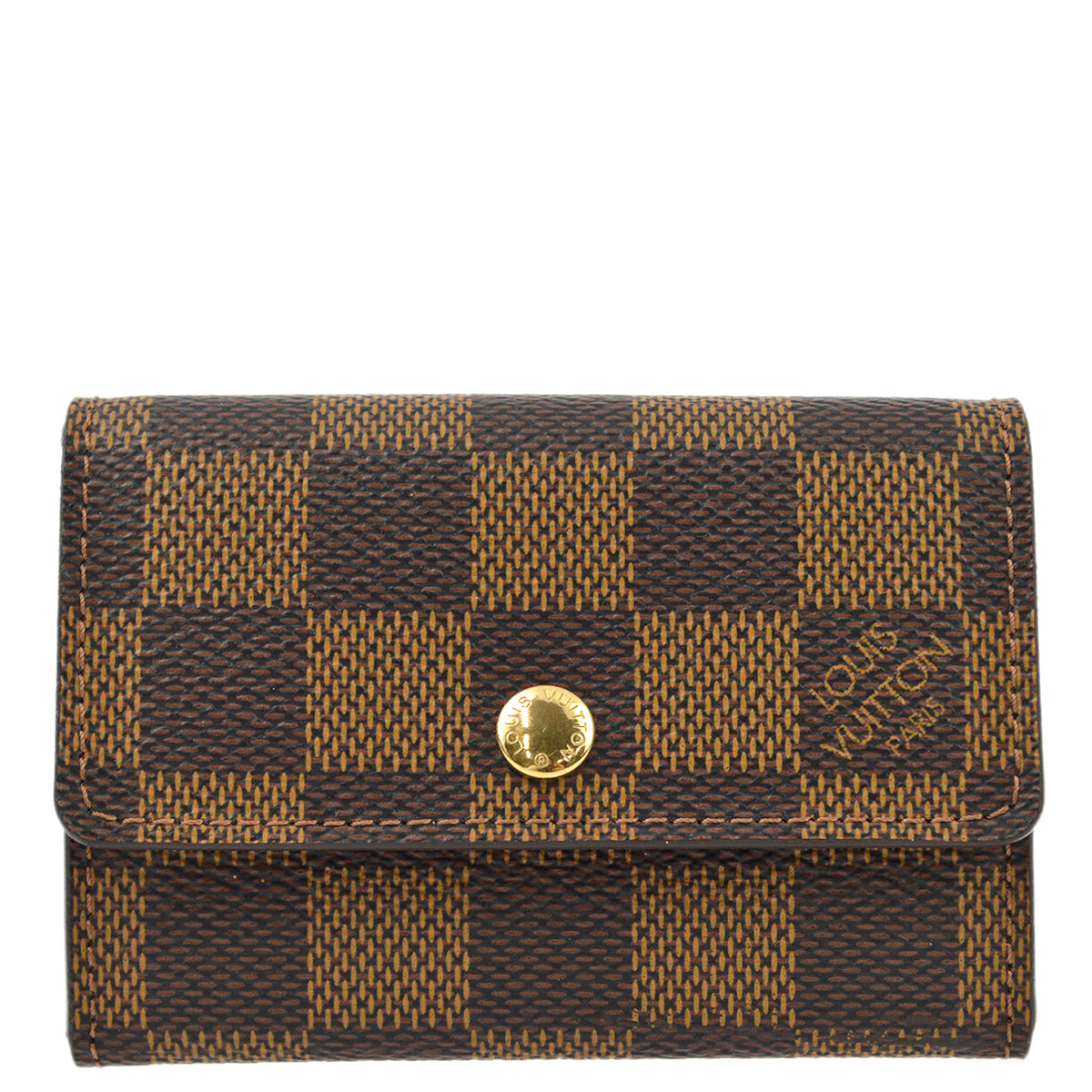 Louis Vuitton Damier Porte Monnaie Plat Coin Case Wallet N61930