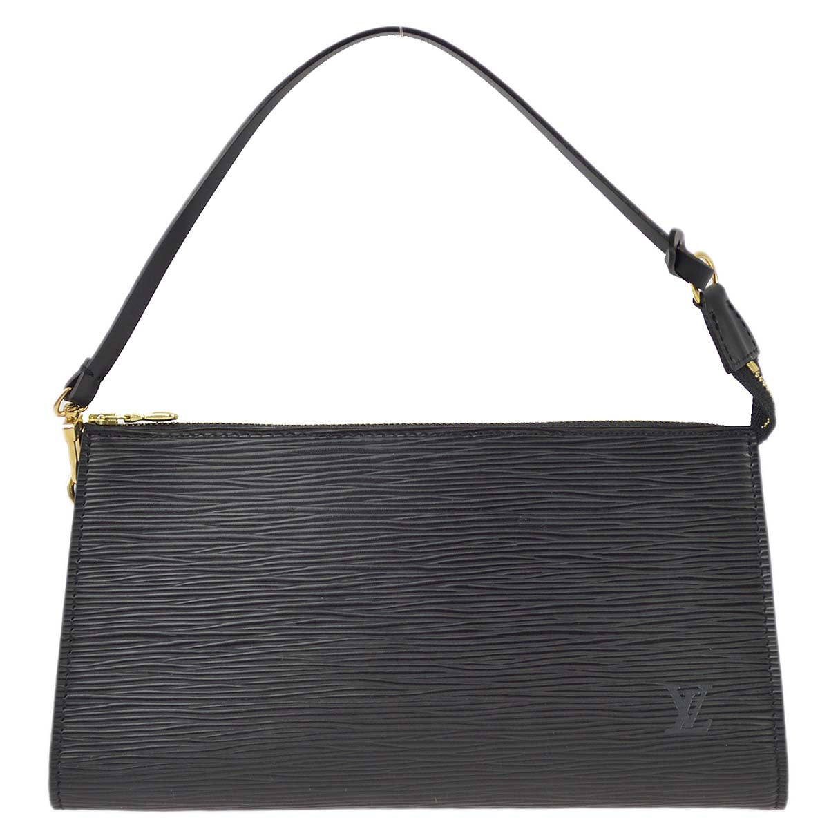 Louis Vuitton Black Epi Pochette Accessoires Pouch Handbag M52982