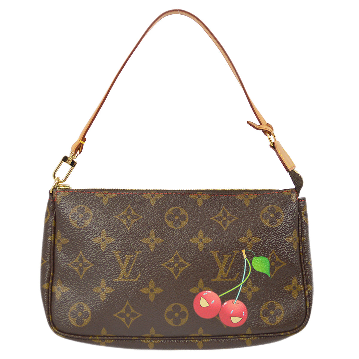 Louis Vuitton Monogram Cherry Pochette Accessoires Handbag M95008