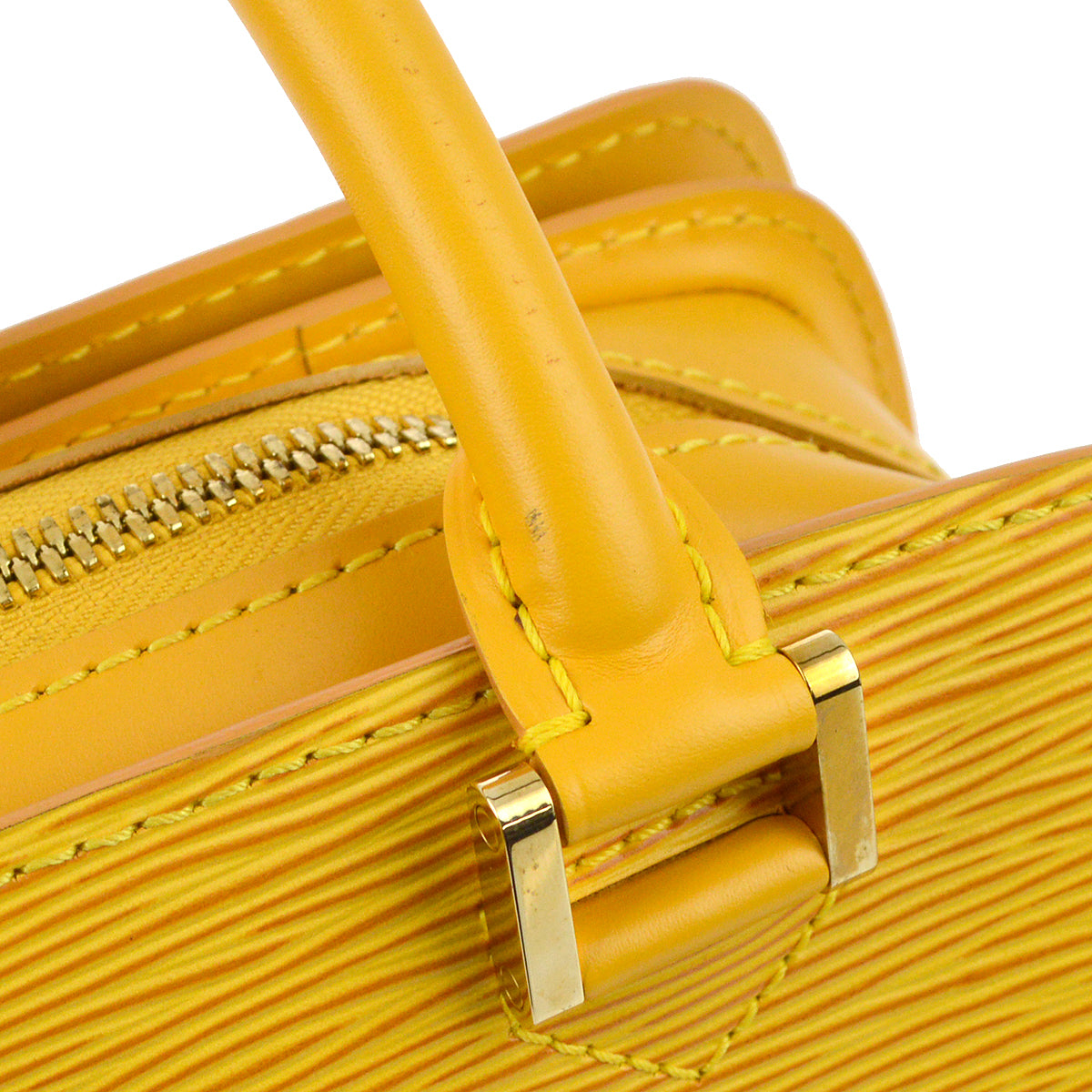 Louis Vuitton 1998 Yellow Epi Pont Neuf Handbag M52059