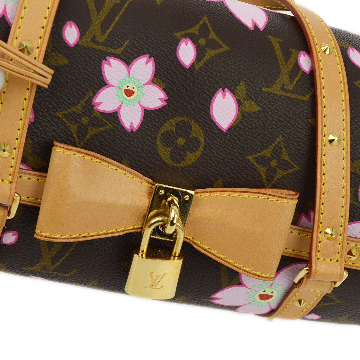 Louis Vuitton 2008 Monogram Cherry Blossom Papillon Handbag M92009