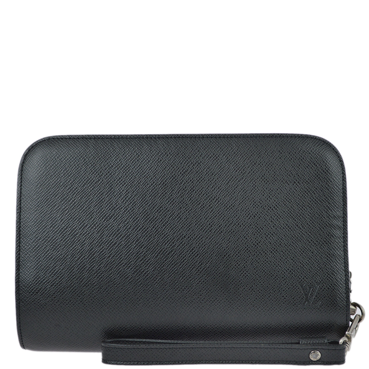 Louis Vuitton 2004 Black Taiga Baikal Clutch Handbag M30182
