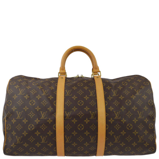 Louis Vuitton Monogram Keepall 50 Duffle Travel Handbag M41426