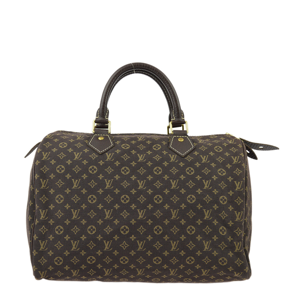 Louis Vuitton 2006 Brown Monogram Mini Lin Speedy 30 Handbag M95224