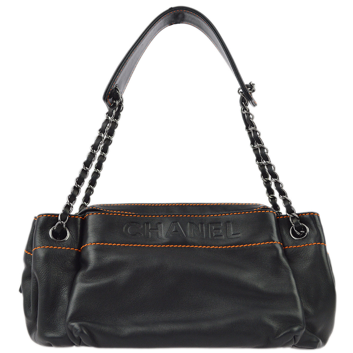 Chanel Black Lambskin Shoulder Bag