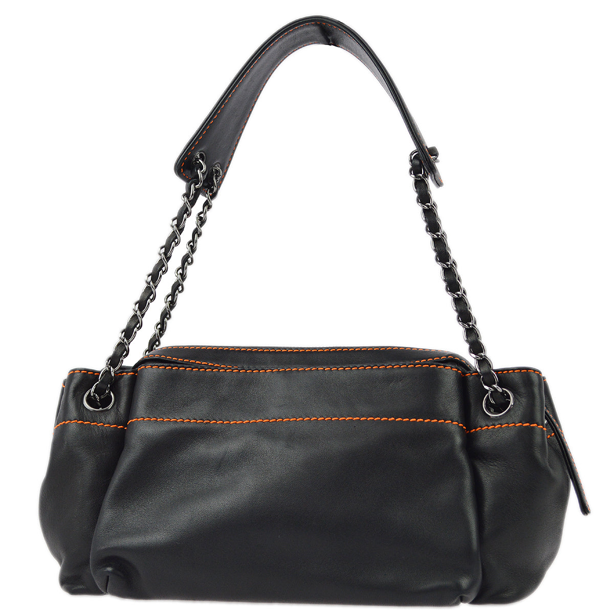Chanel Black Lambskin Shoulder Bag