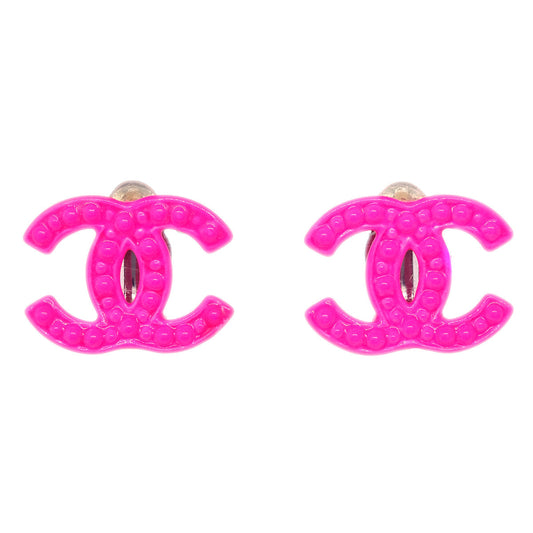 Chanel CC Earrings Clip-On Pink 04A