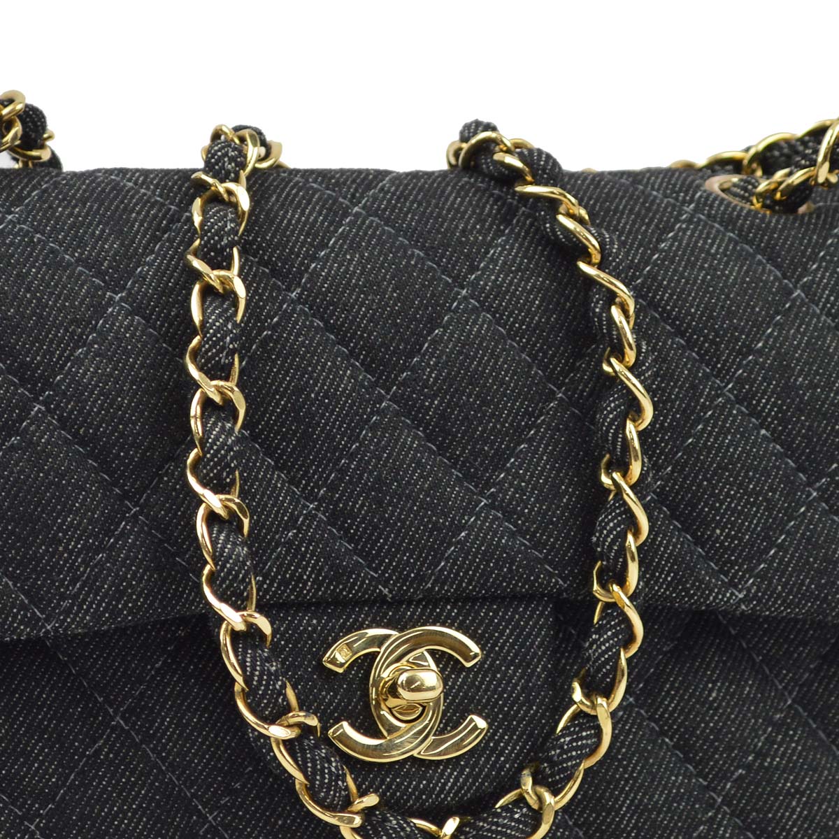 Chanel * 1997-1999 Black Small Classic Double Flap Shoulder Bag