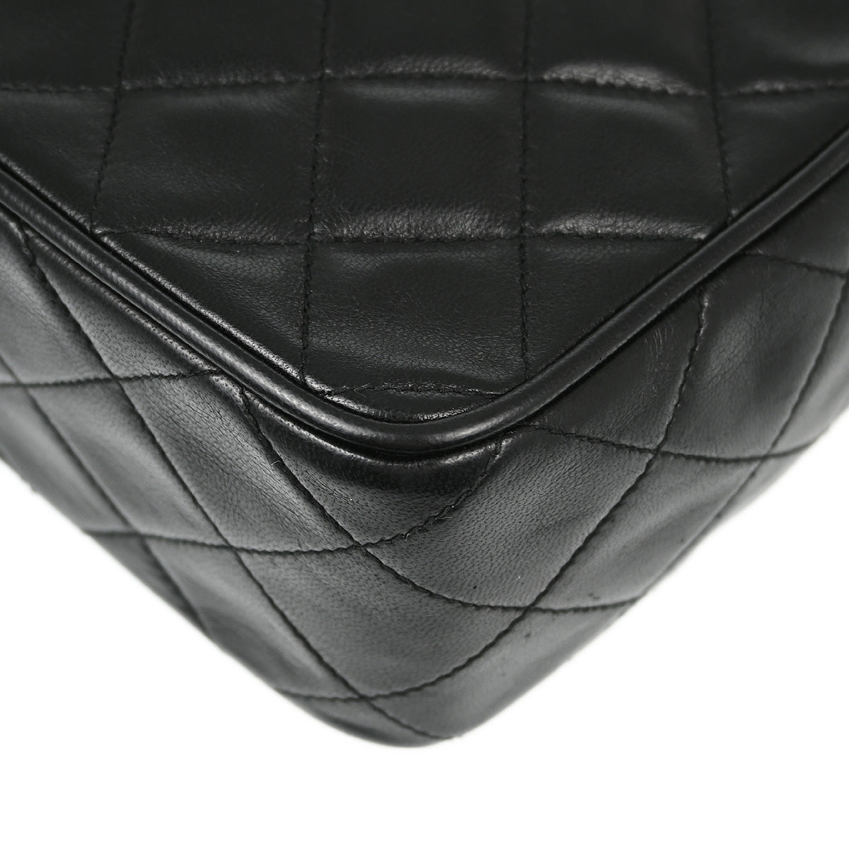 Chanel Black Lambskin Camera Bag Mini