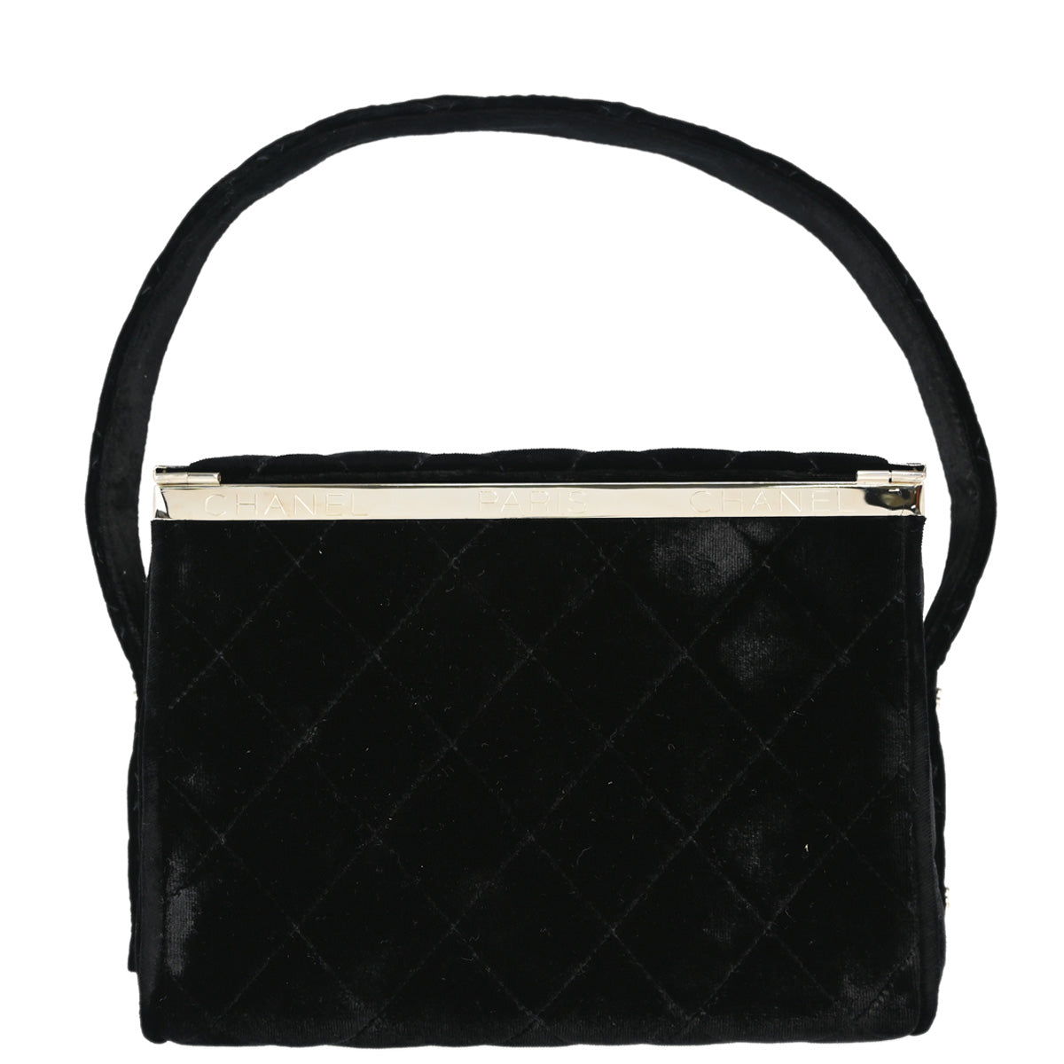 Chanel Black Velvet Handbag