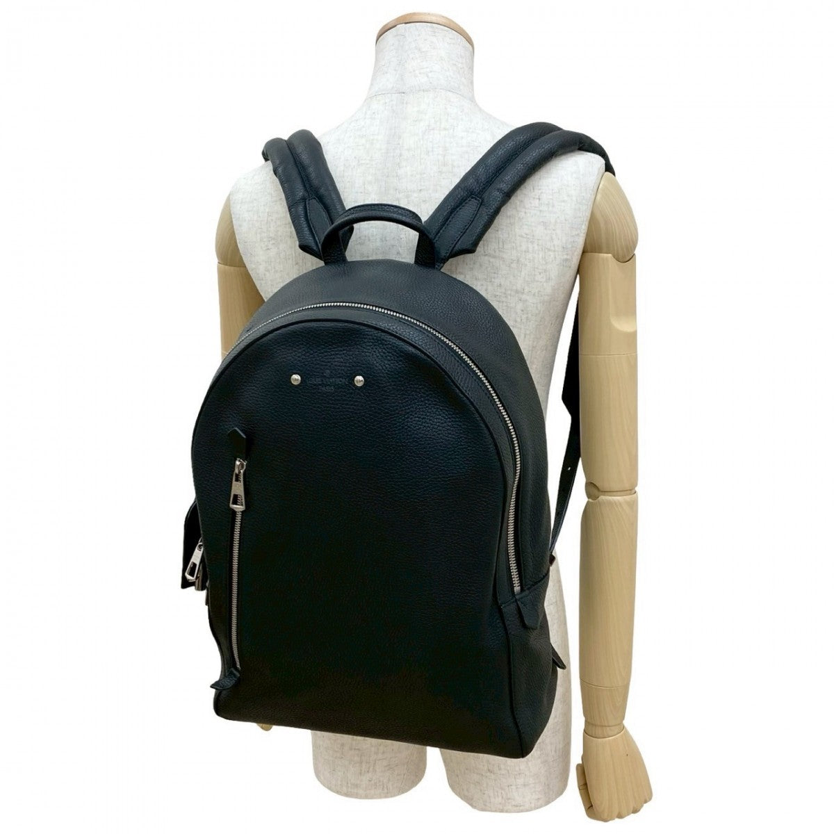 LOUIS VUITTON Backpack M42687 Taurillon Clemence Leather black Day pack Armando mens