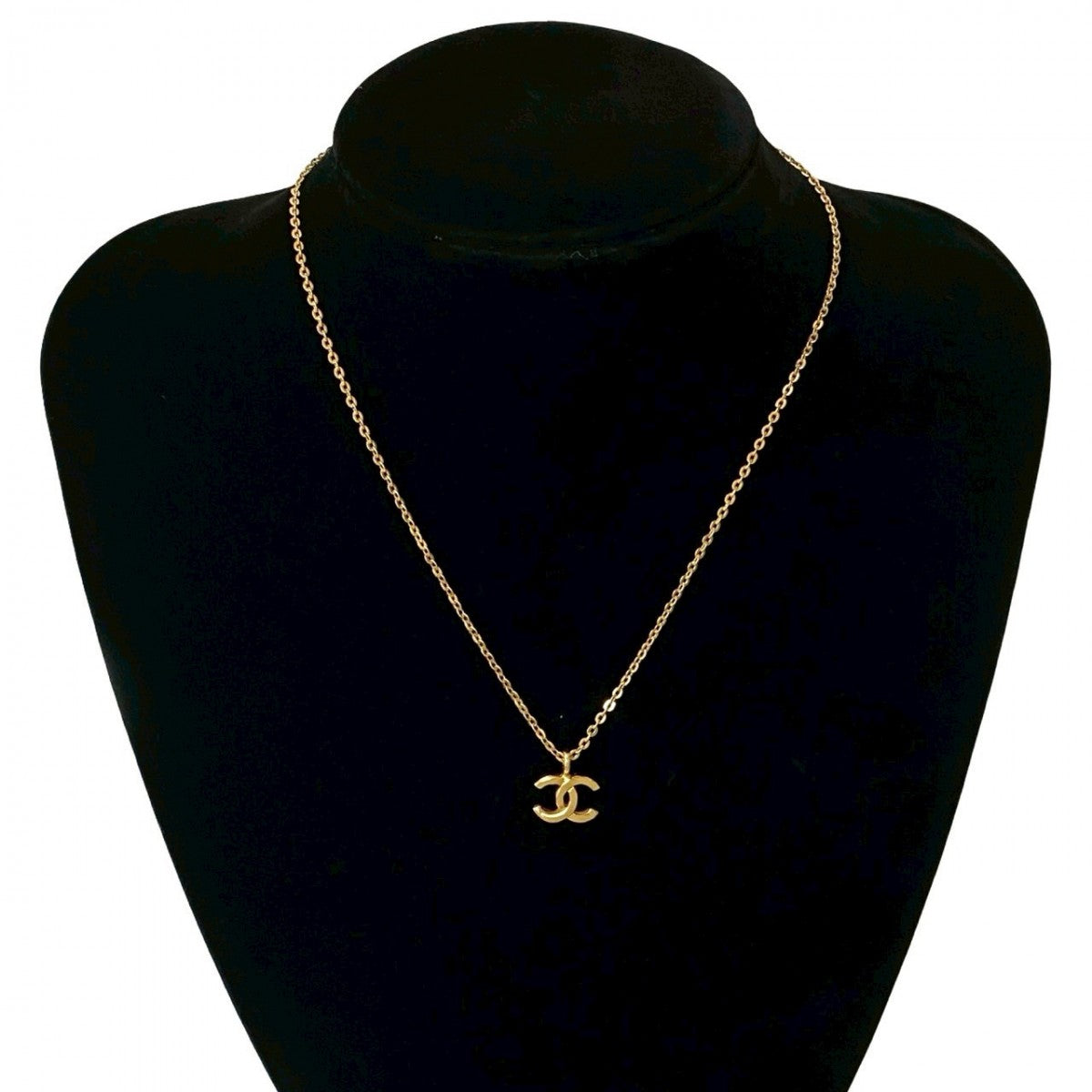 CHANEL Necklace Gold Plated gold COCO Mark Women
