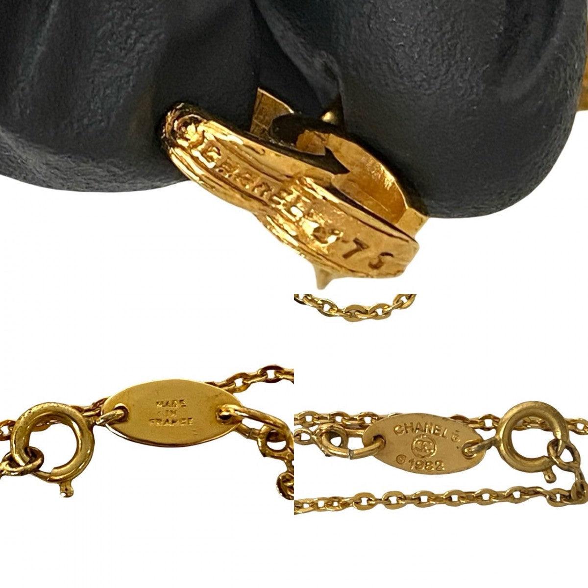 CHANEL Necklace Gold Plated gold COCO Mark Women