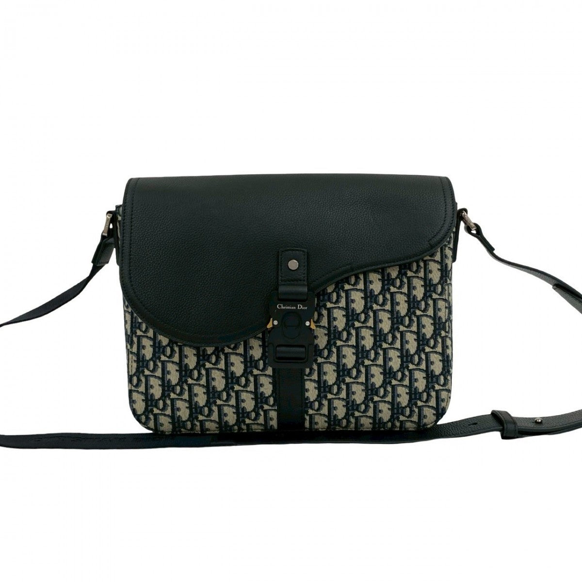 Dior Shoulder Bag canvas black Saddle Messenger Bag