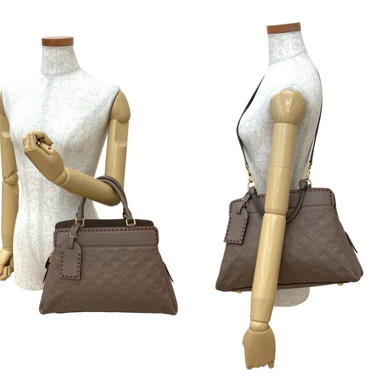 LOUIS VUITTON Shoulder Bag M43739 Monogram Ann Platt beige Monogram Ann Platt Vosges