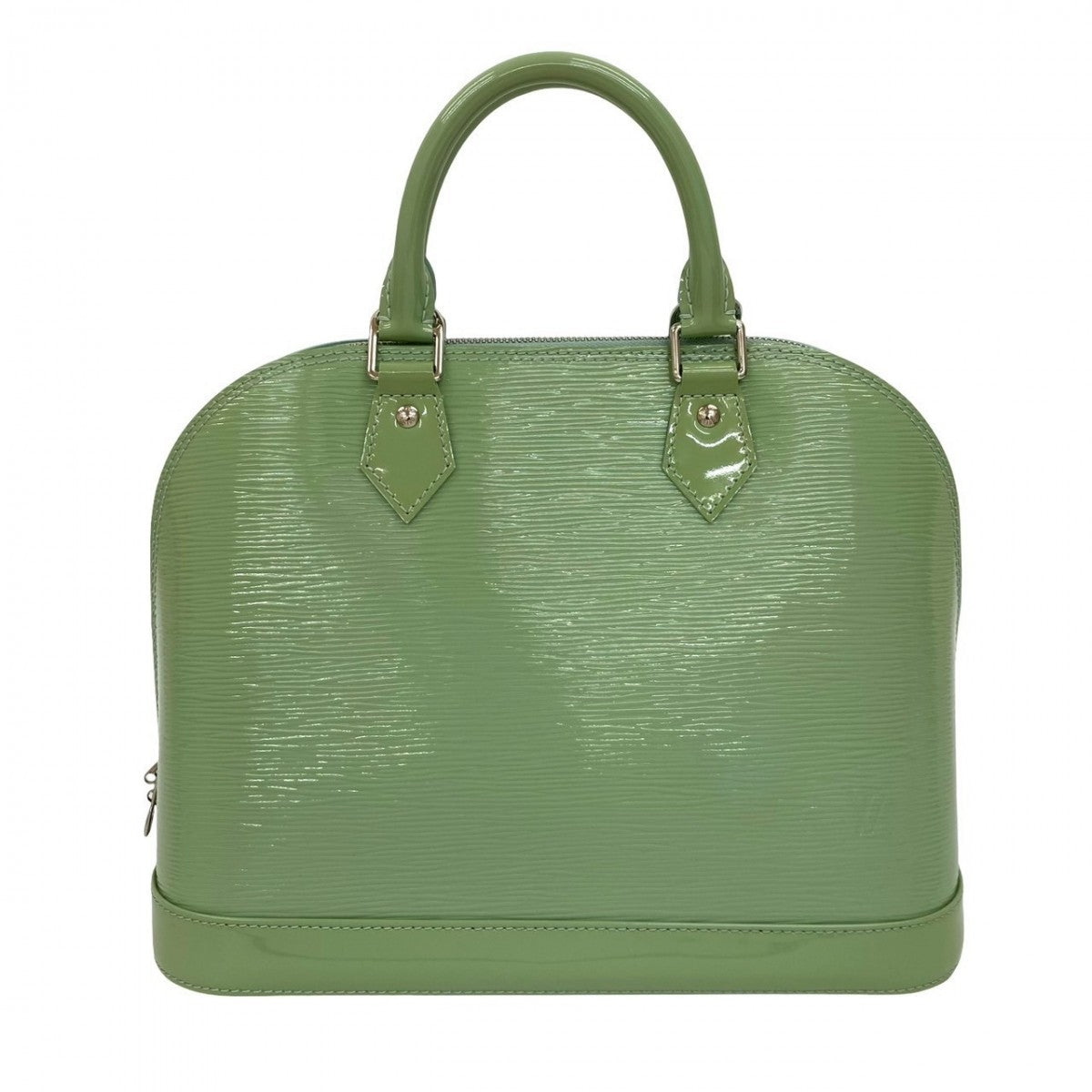 LOUIS VUITTON Handbag M40625 Patent leather Mint green Epi Alma PM