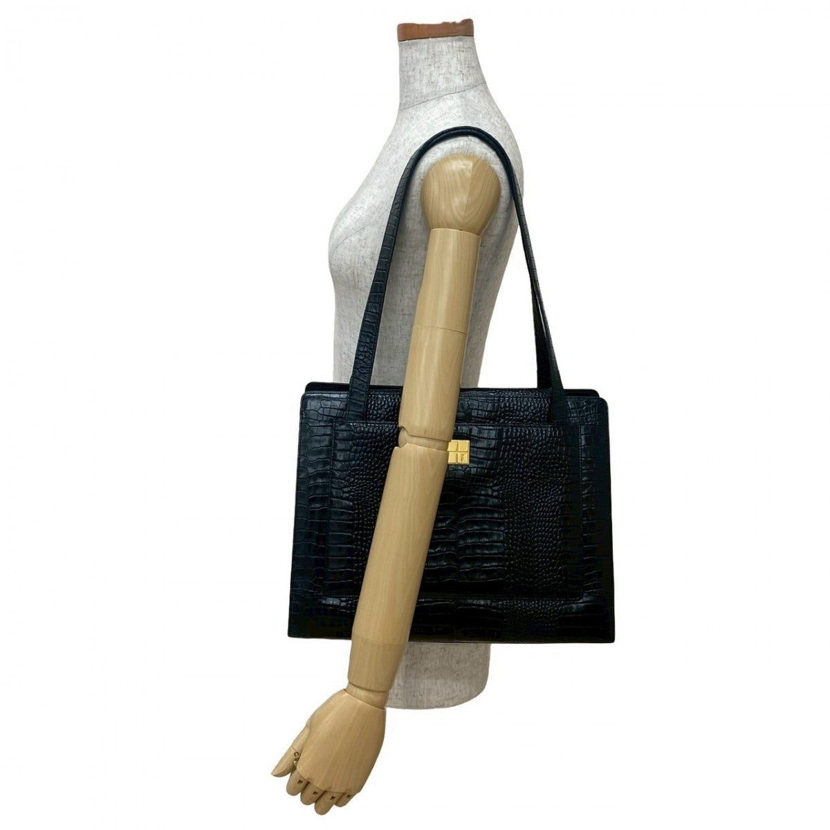 YVES SAINT LAURENT Tote Bag leather black