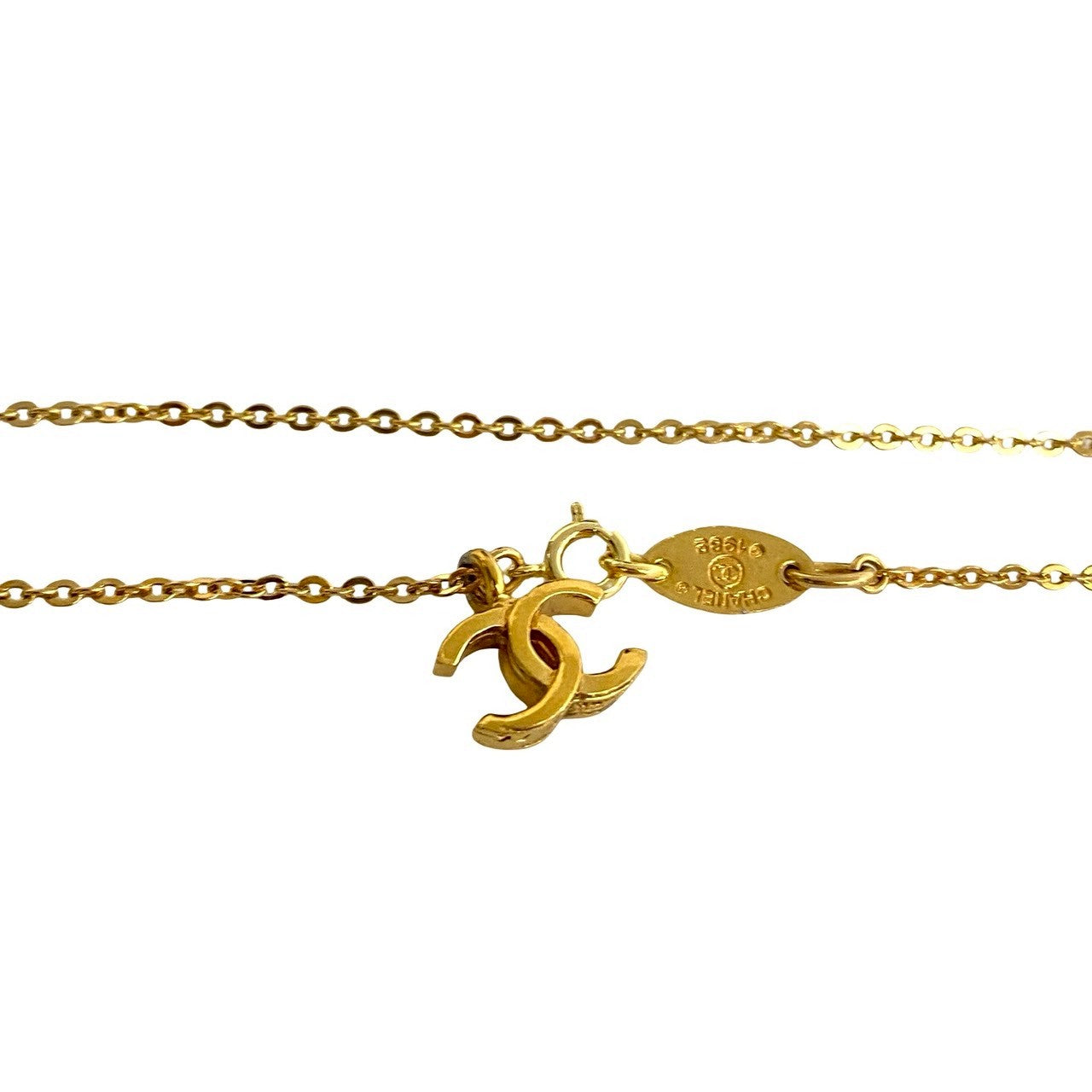 CHANEL Necklace Gold Plated gold