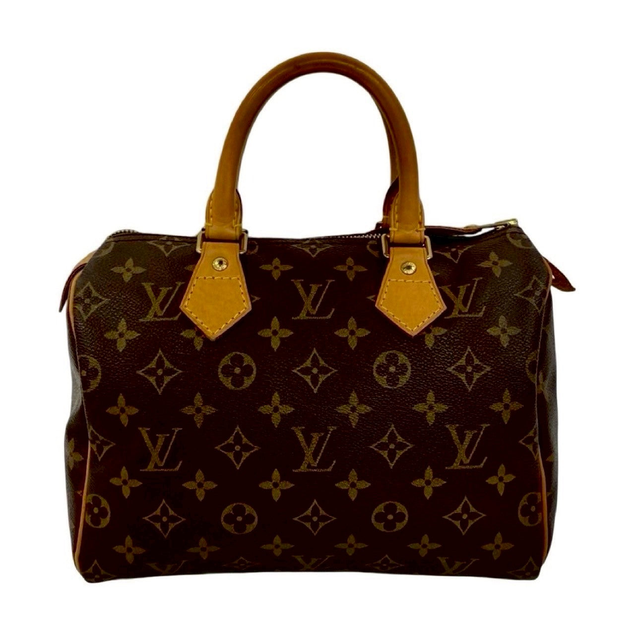 LOUIS VUITTON Handbag leather Brown Monogram Speedy 25