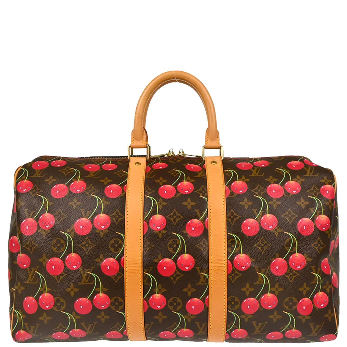 Louis Vuitton 2005 Monogram Cherry Keepall 45 Duffle Handbag M95011
