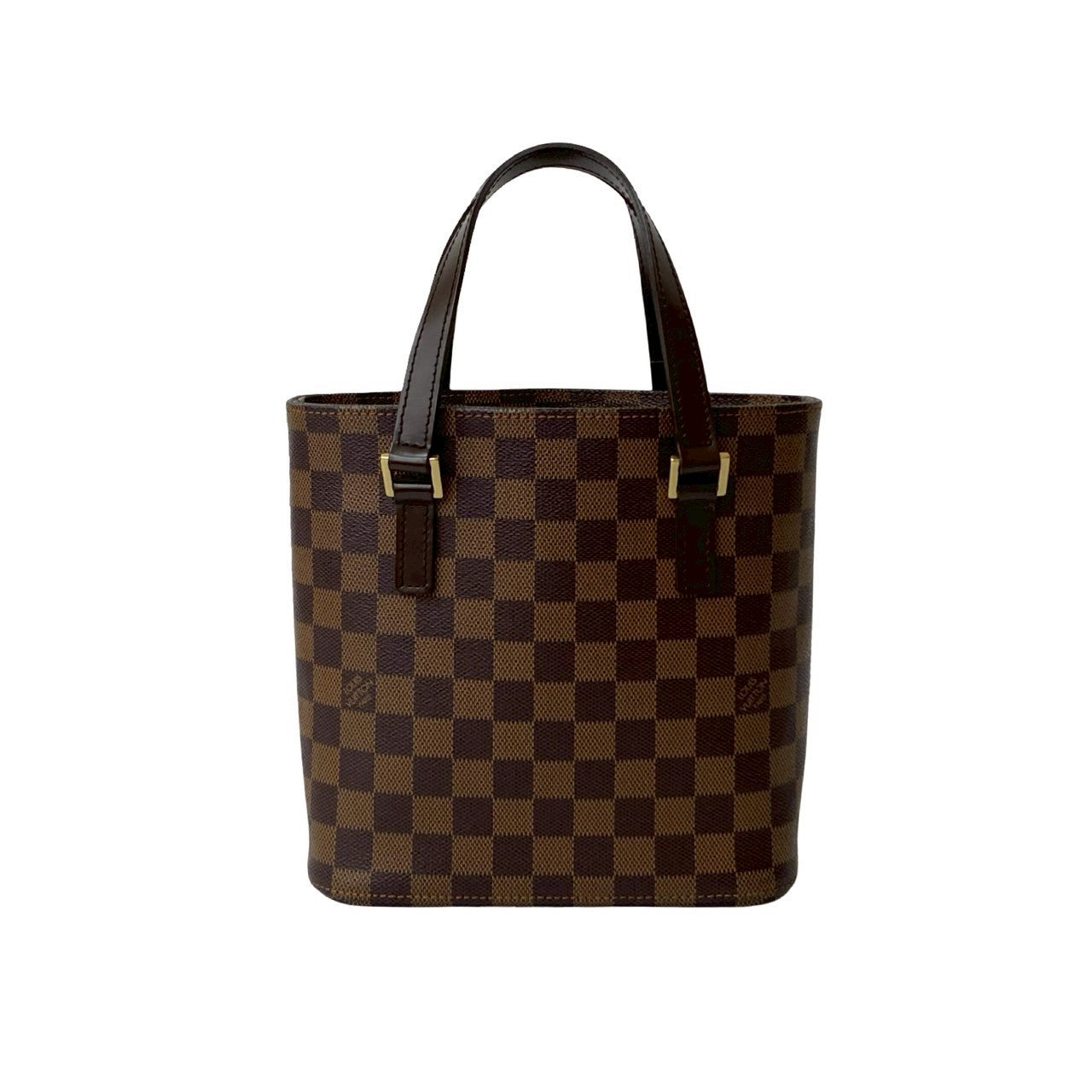 LOUIS VUITTON Handbag leather Brown Damier VavinPM