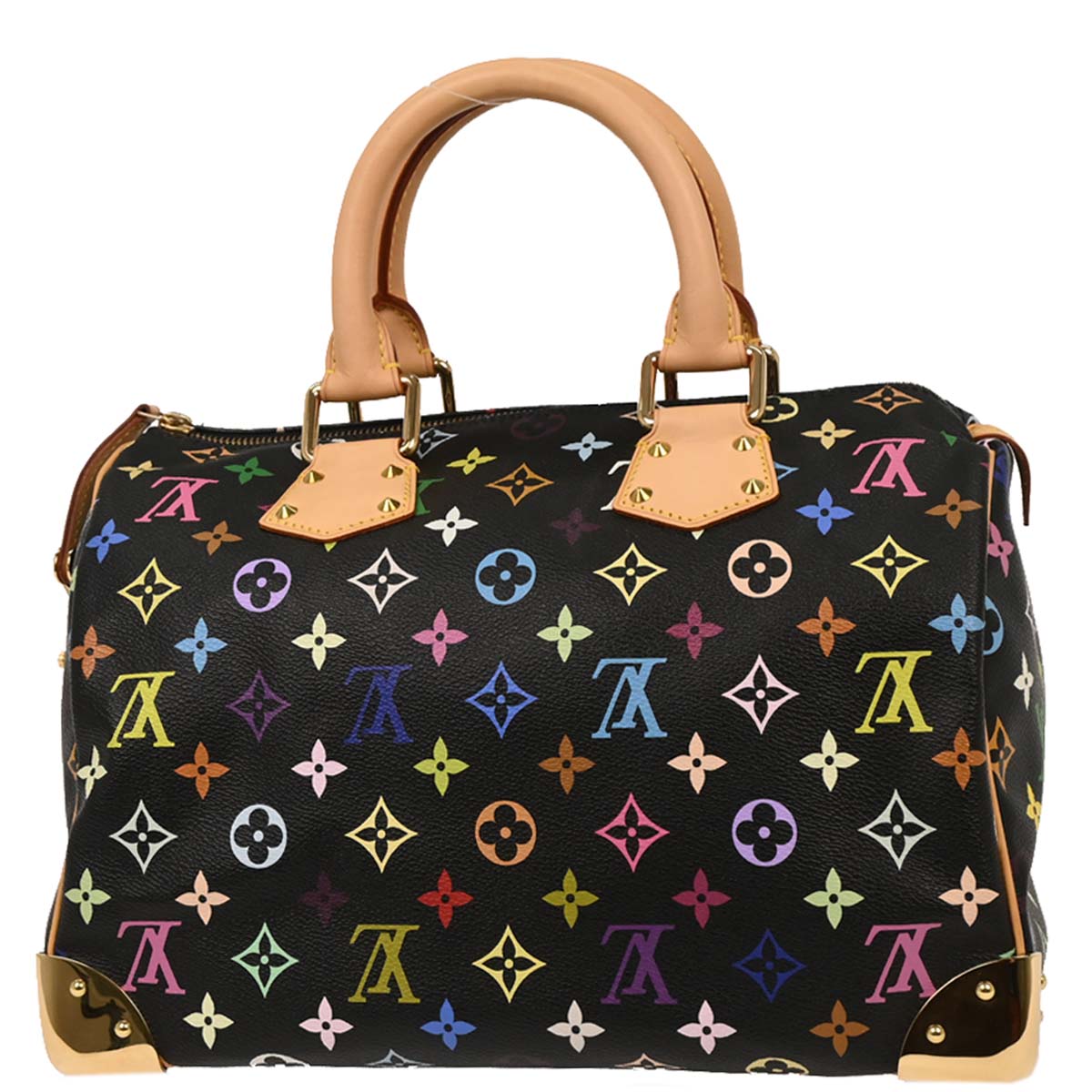 Louis Vuitton Black Monogram Multicolor 30 Handbag M92642