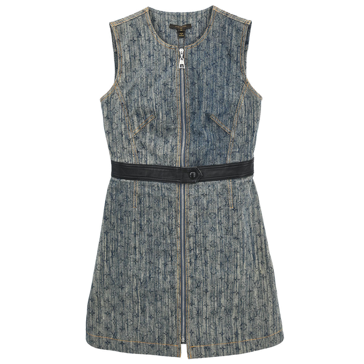 Louis Vuitton 2016 Sleeveless Dress Indigo #36