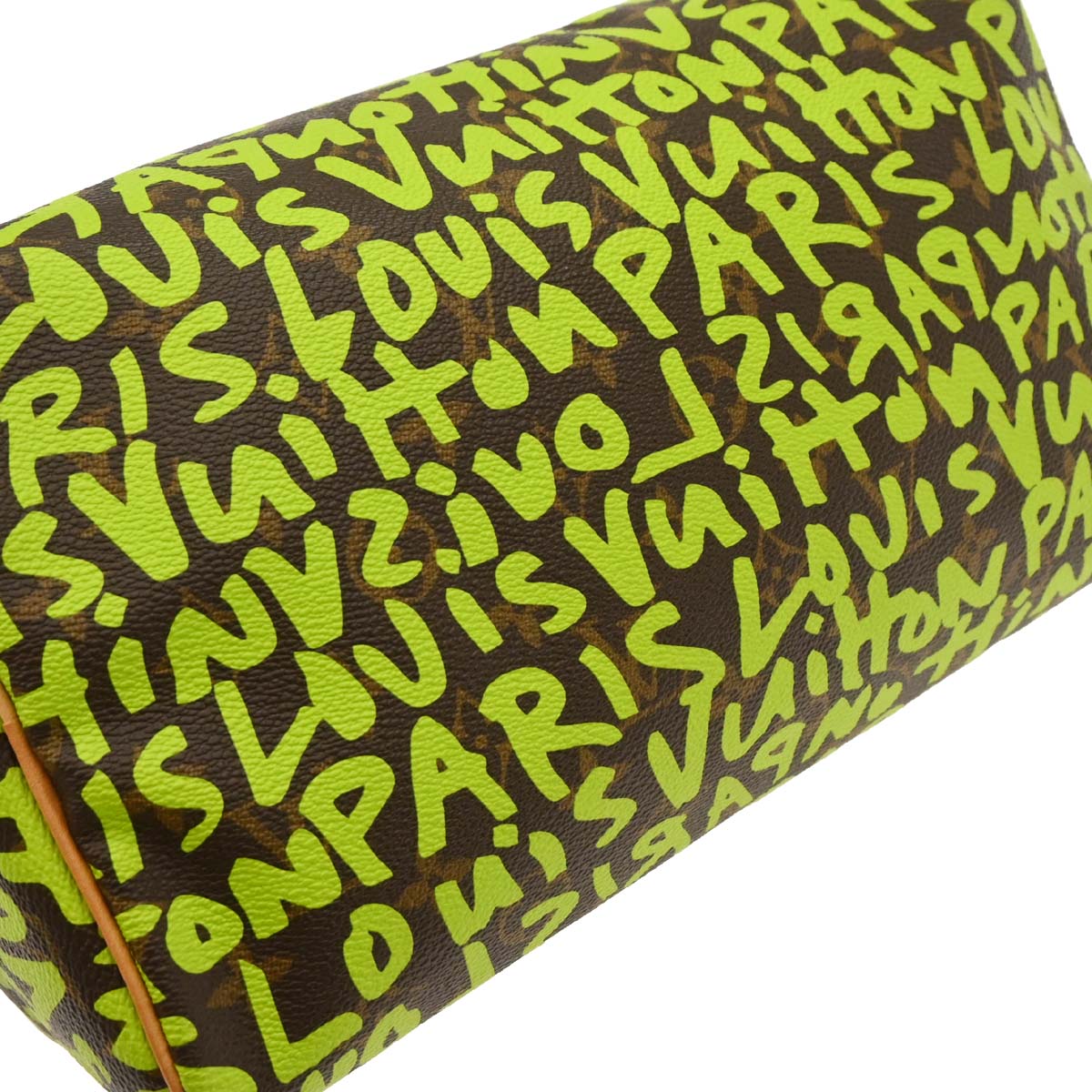 Louis Vuitton 2008 Green Monogram Graffiti 30 Handbag M93706