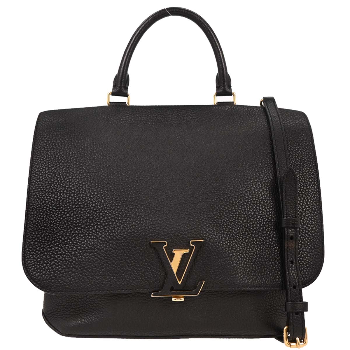 Louis Vuitton 2015 Black Taurillon Volta 2way Shoulder Handbag M50255