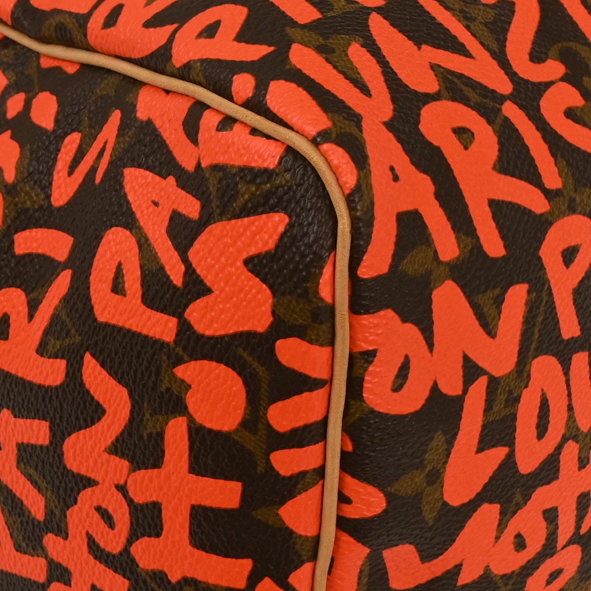 Louis Vuitton Orange Monogram Graffiti 30 Handbag M93705