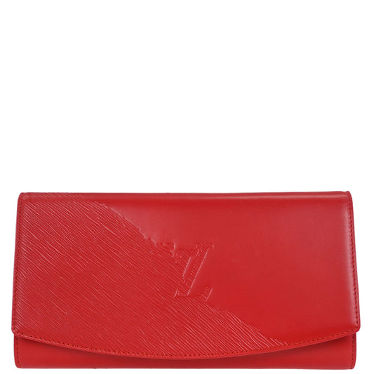 Louis Vuitton 1991 Red Opera Aegean Clutch Handbag M63967