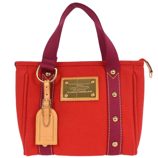Louis Vuitton 2005 Red Purple Antigua Cabas PM Tote Bag M40037