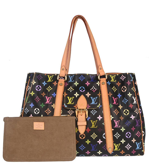 Louis Vuitton 2006 Black Monogram Multicolor Aurelia GM Tote Bag M40101