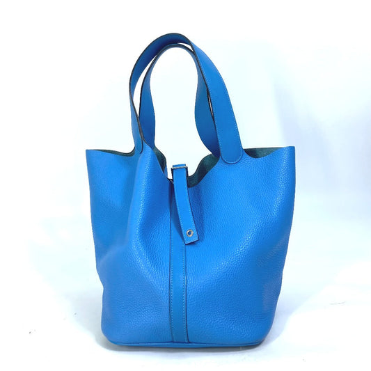 HERMES Handbag Taurillon Clemence blue Picotane Lock Touch GM Women Used