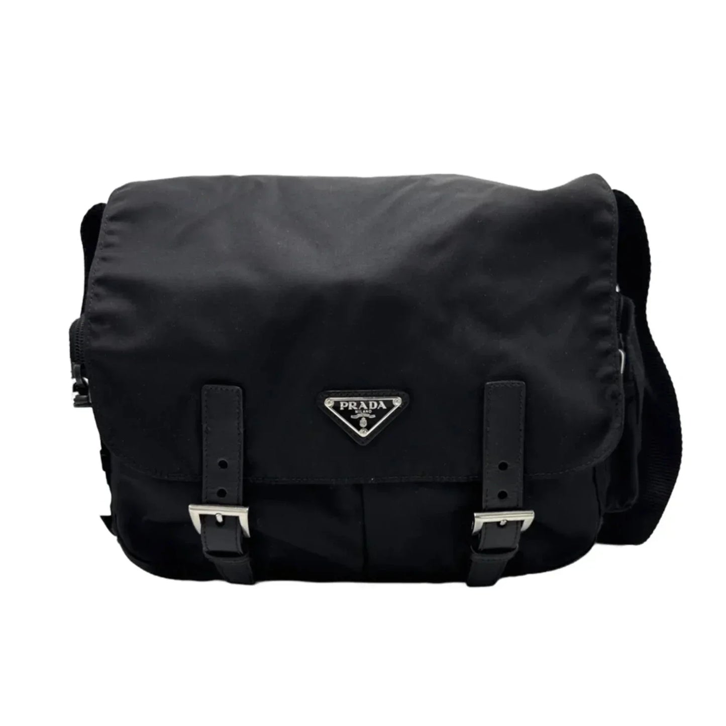 Prada Nylon Messenger Luxury Handbag / Crossbody