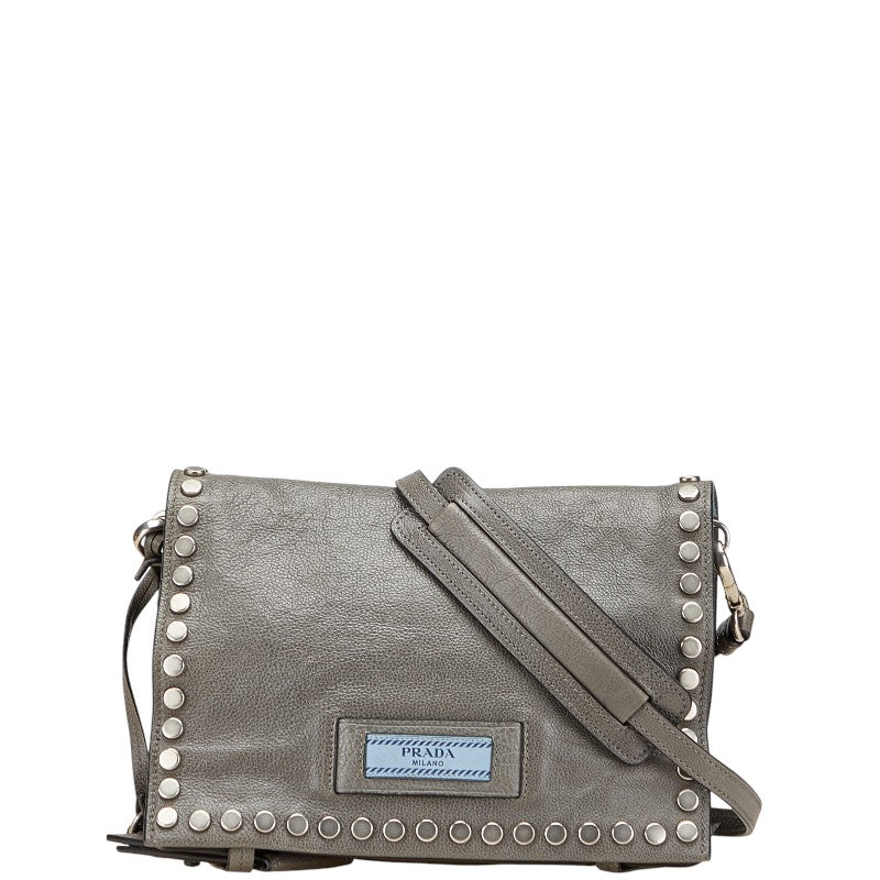 Prada Etiquette Leather Shoulder Bag