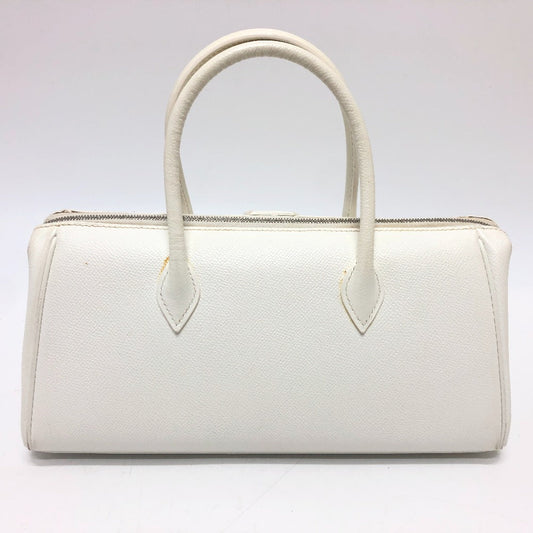 HERMES Handbag Epsom white Pararibbe Bay 27 Women Used