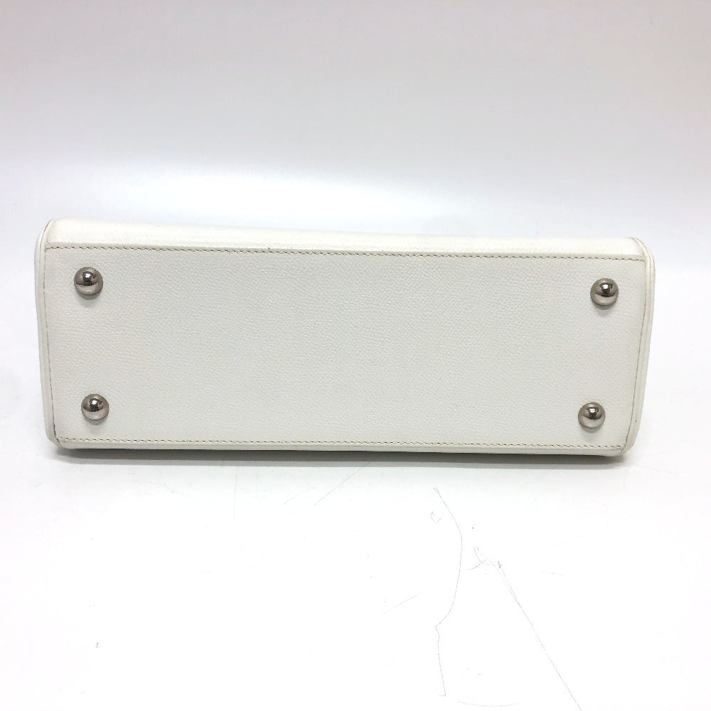 HERMES Handbag Epsom white Pararibbe Bay 27