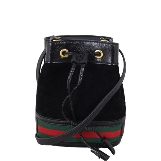 Gucci Ophidia Suede Bucket Bag Mini