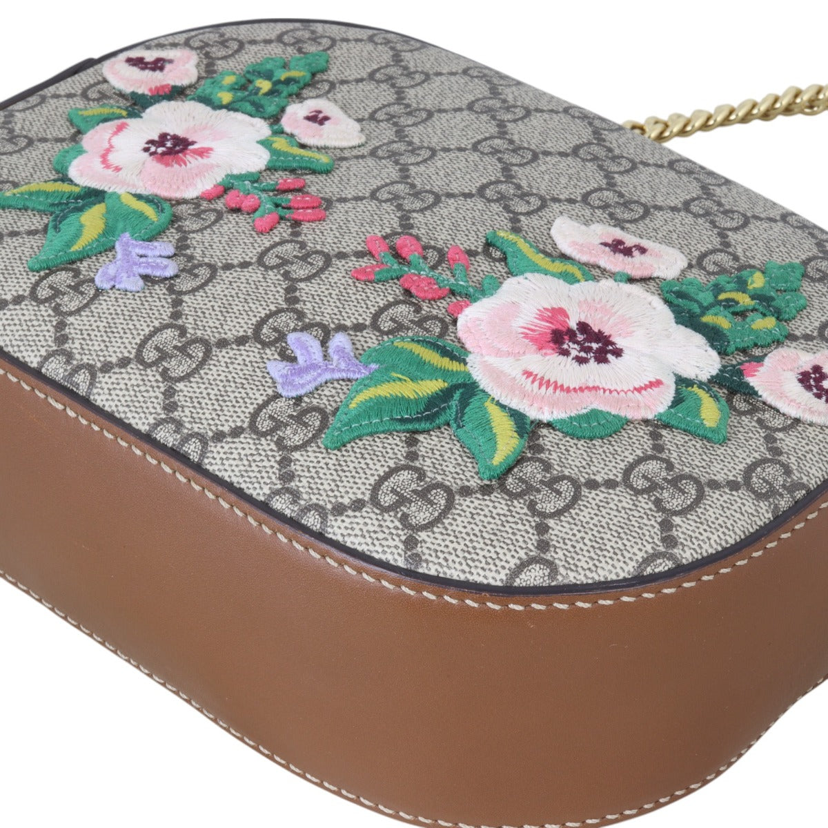 Gucci GG Supreme Embroidered Souvenir Bag