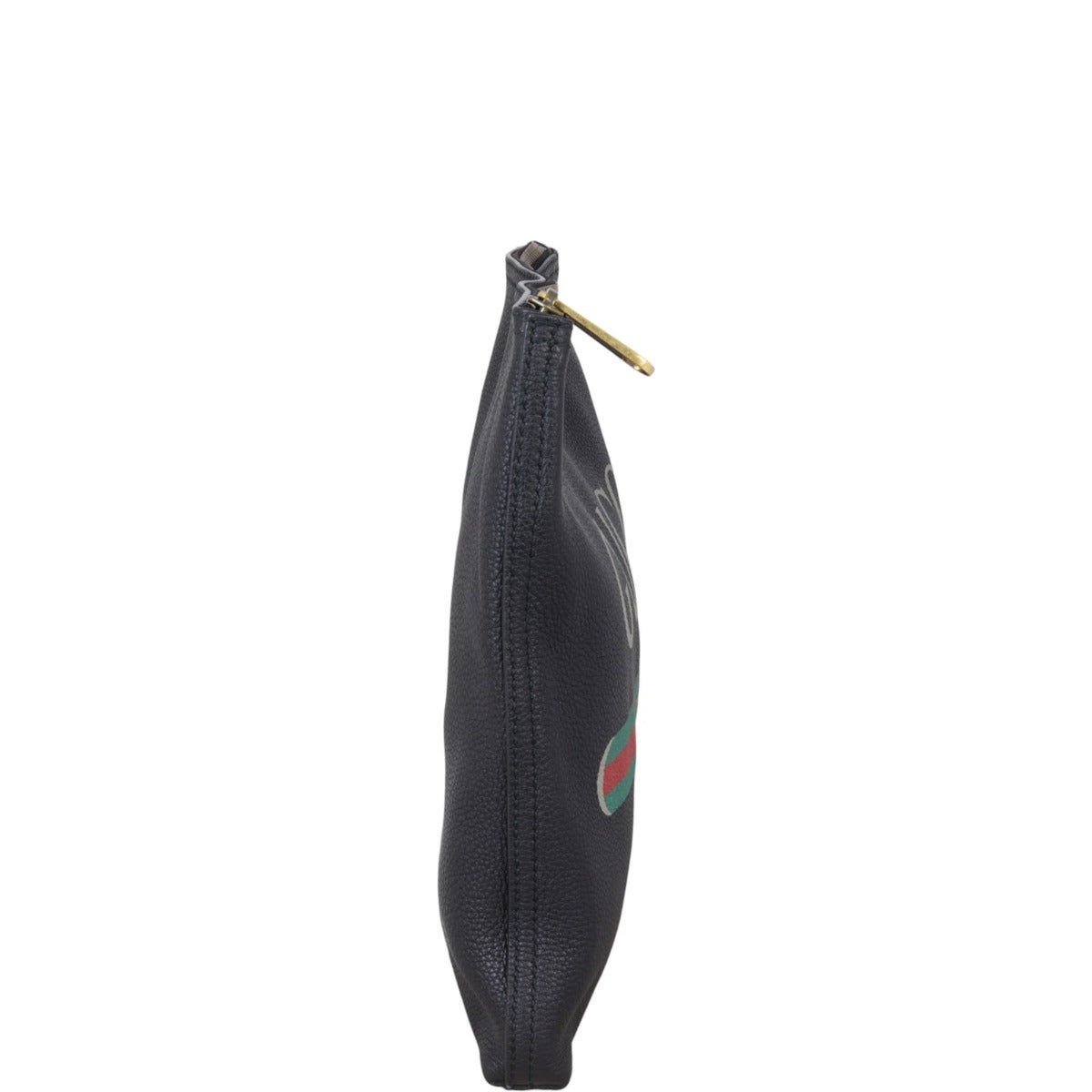 Gucci Logo Print Leather Pouch