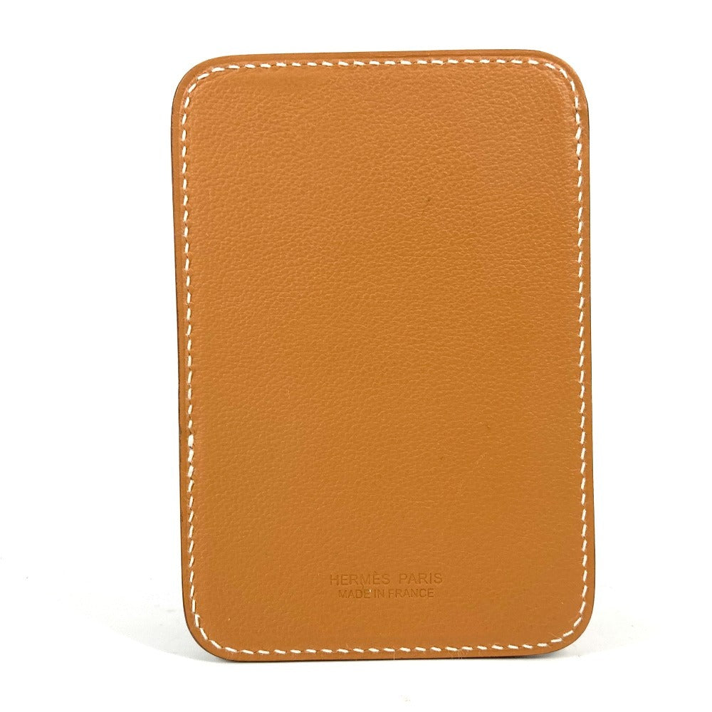 HERMES Card Case leather Brown Card Case ?MagSafe? Eman “Cheval”