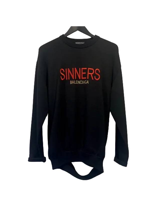 Luxury Balenciaga Trending 2026 Logo Sweatshirt Black